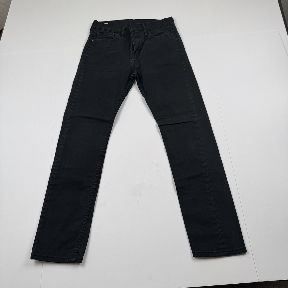Levis 510 Jeans Mens 28x30 (26x26) Black Skinny Stretch Denim Pants Slim Fit